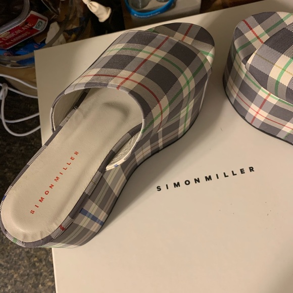 Simon Miller blackout platform in grey plaid - Picture 4 of 4